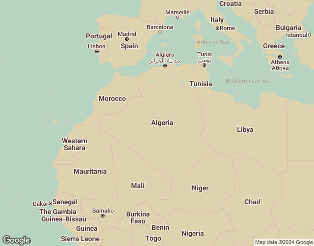 Map of Algeria