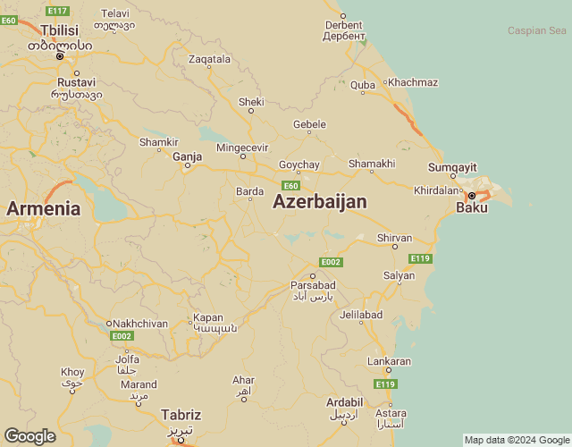 Map of Azerbaijan