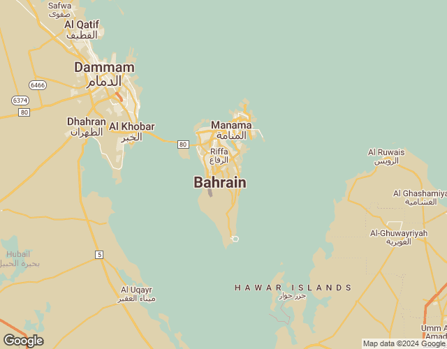 Map of Bahrain