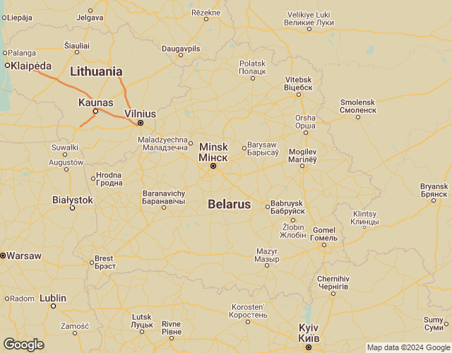 Map of Belarus