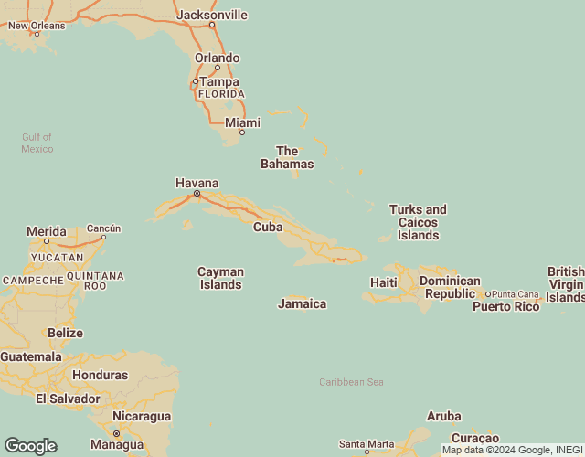 Map of Cuba