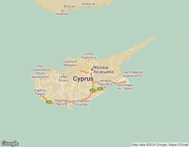 Map of Cyprus