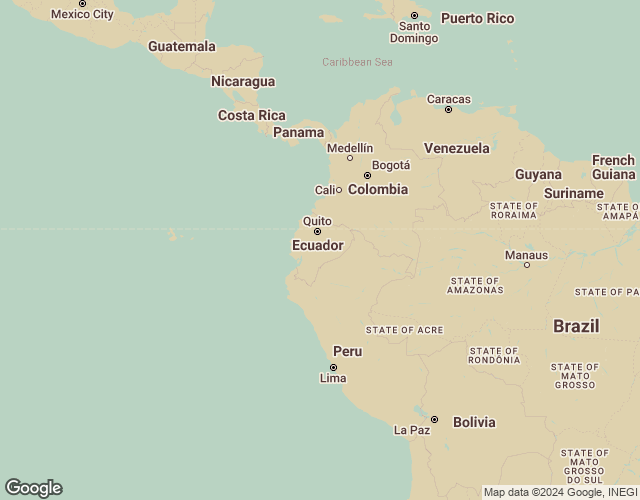 Map of Ecuador