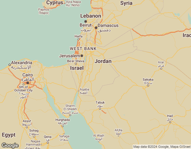Map of Jordan