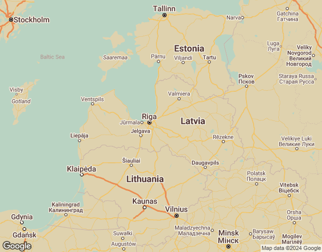 Map of Latvia