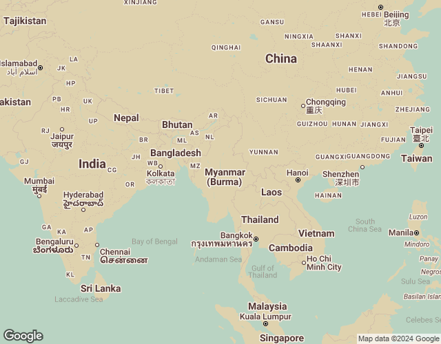 Map of Myanmar