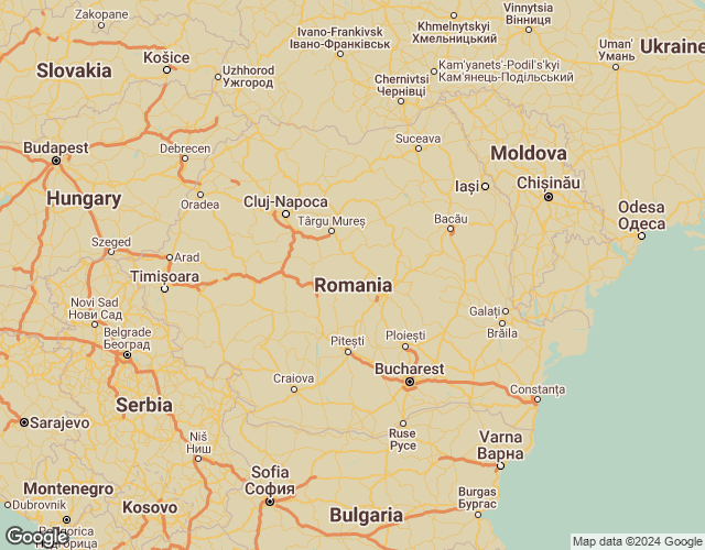 Map of Romania