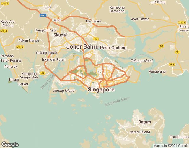 Map of Singapore