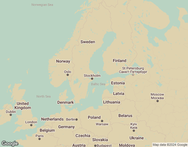 Map of Sweden